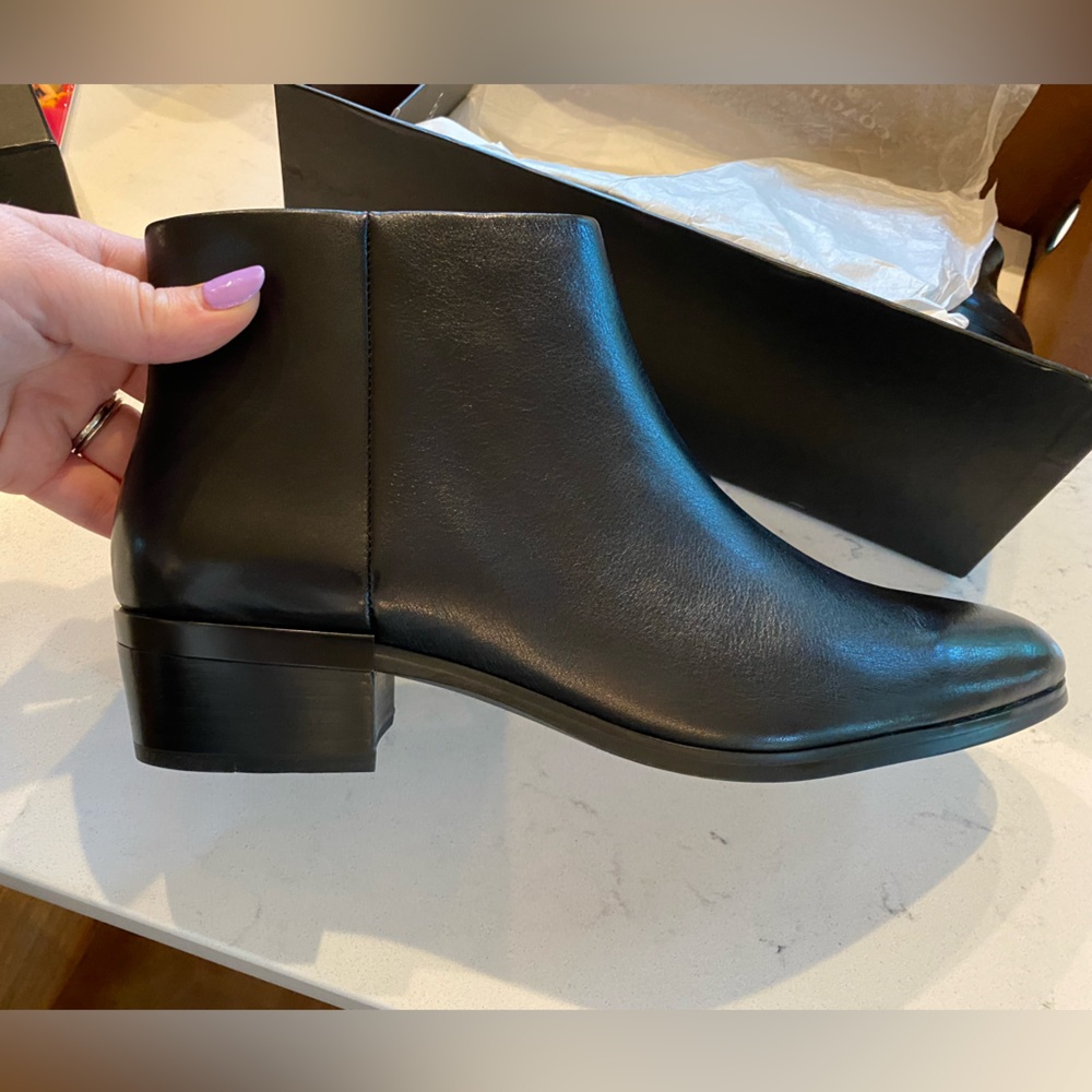 Coach NIB Black Ankle Boots